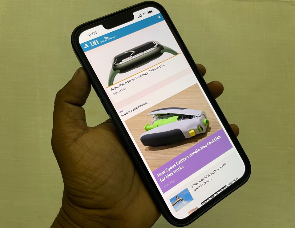 Apple iPhone 13 Pro Max. Credit: DH Photo/KVN Rohit