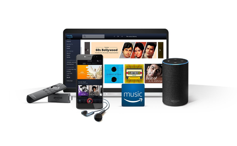 Amazon Prime Music, Echo speakers, and Fire TV stick; Picture credit: Amazon India