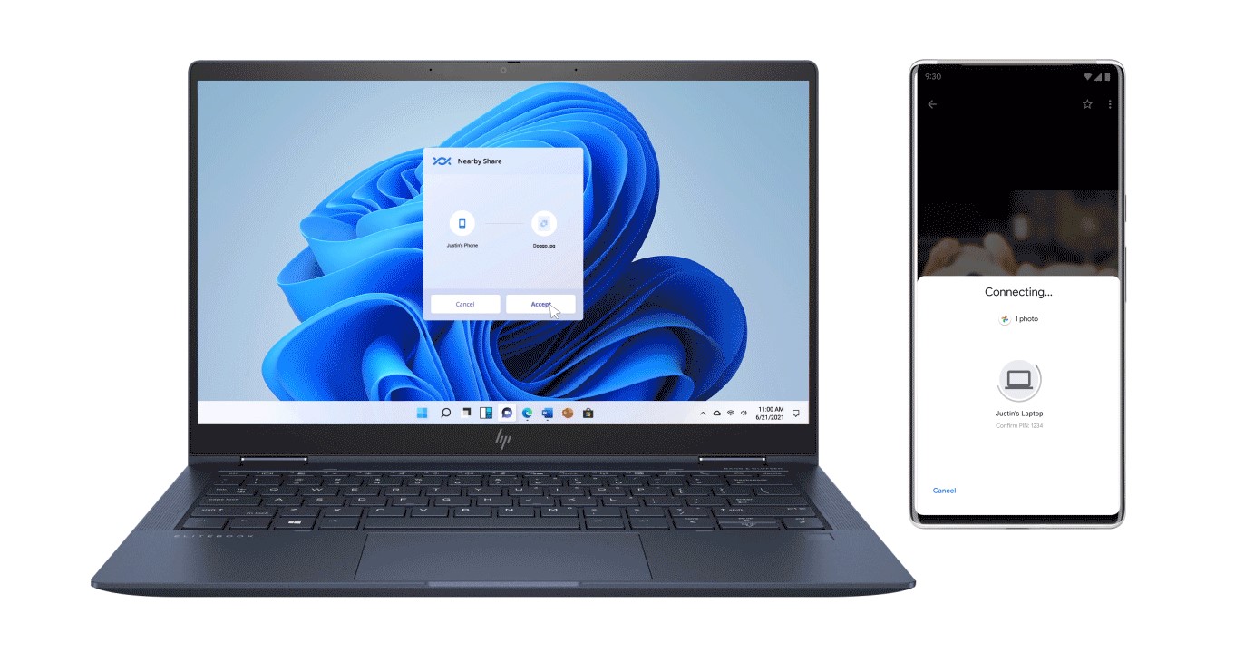 Faster connectivity with Android phone and Windows PC. Credit: Google