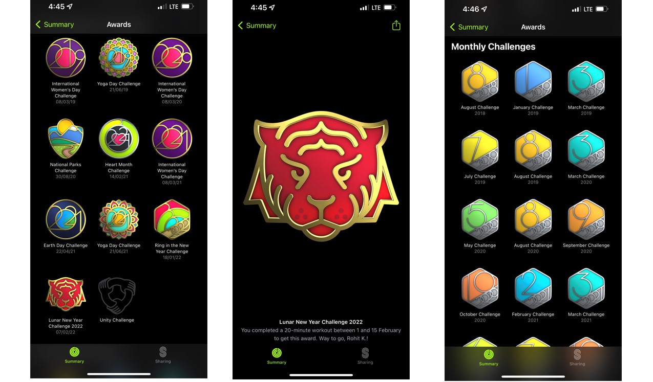 Colourful badges will be given after the successful completion of activity challenges. Credit: DH Photo/KVN Rohit