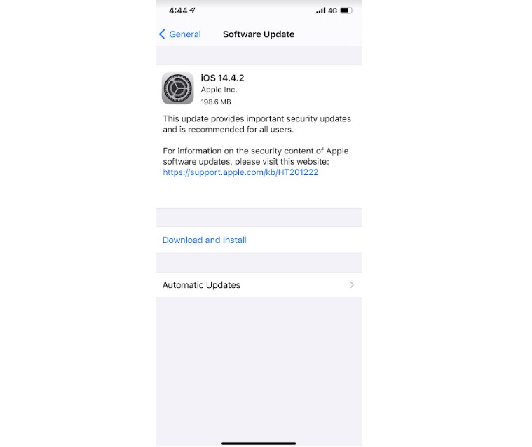 Apple iOS 14.4.2 update released. Credit: DH Photo/KVN Rohit