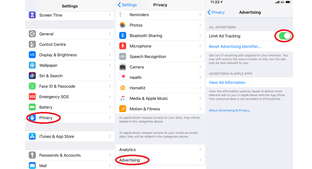 How to limit ad tracking on iPhone; picture credit: Rohit KVN/DH Photo