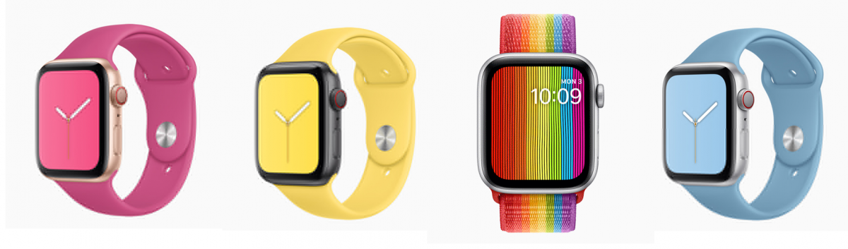 Apple's new Summer Watch bands collection; picture credit: Apple