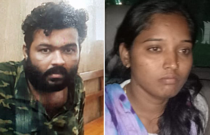 Achyuth Kumar and wife Mahadevi