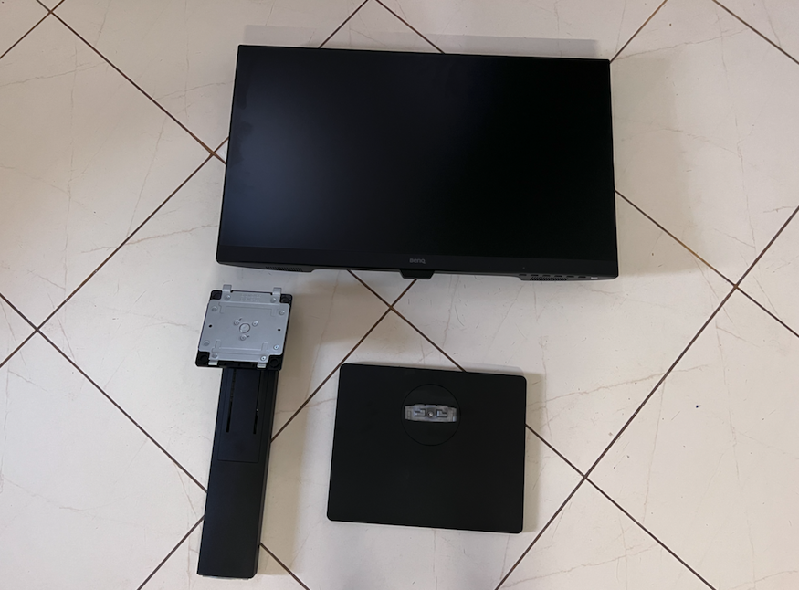 BenQ GW2785TC display, stand, and base. Credit: DH Photo/KVN Rohit