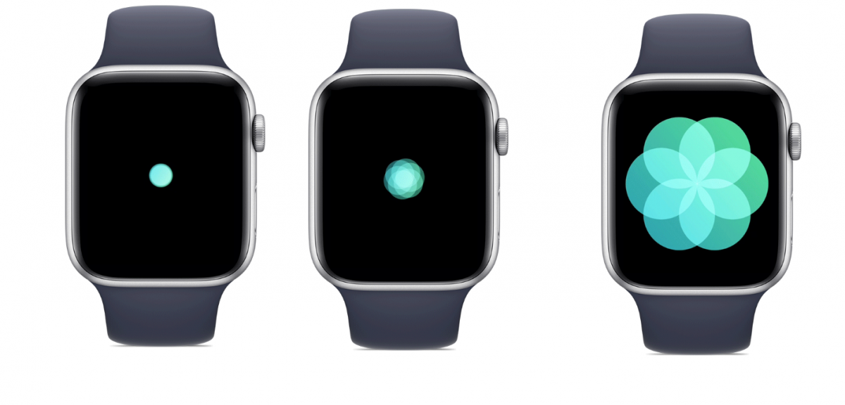 Breathe app in action on Apple Watch
