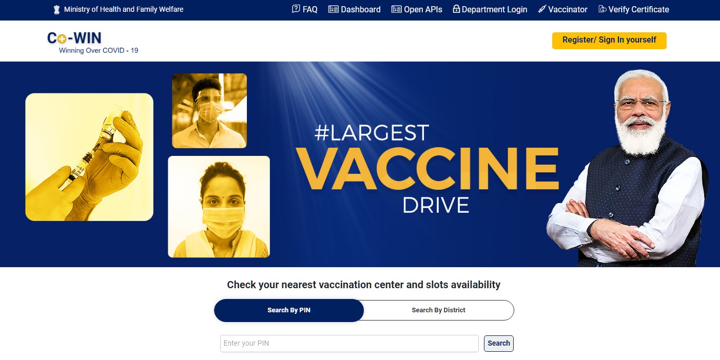 CoWin website (screen-grab)