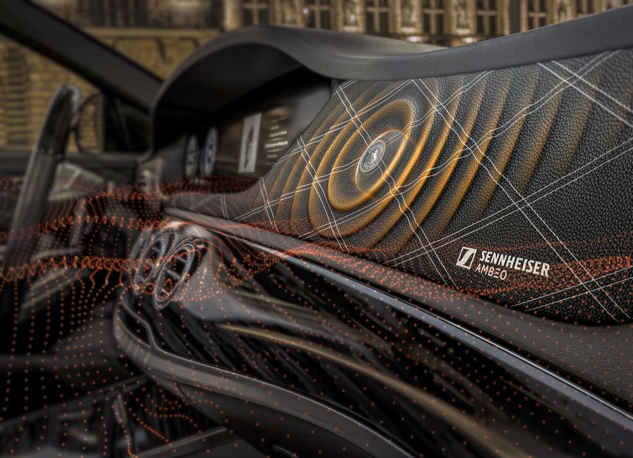With this technology, many components are unnecessary because the surfaces in the vehicle vibrate just like speaker diaphragms. (Credit: CES)