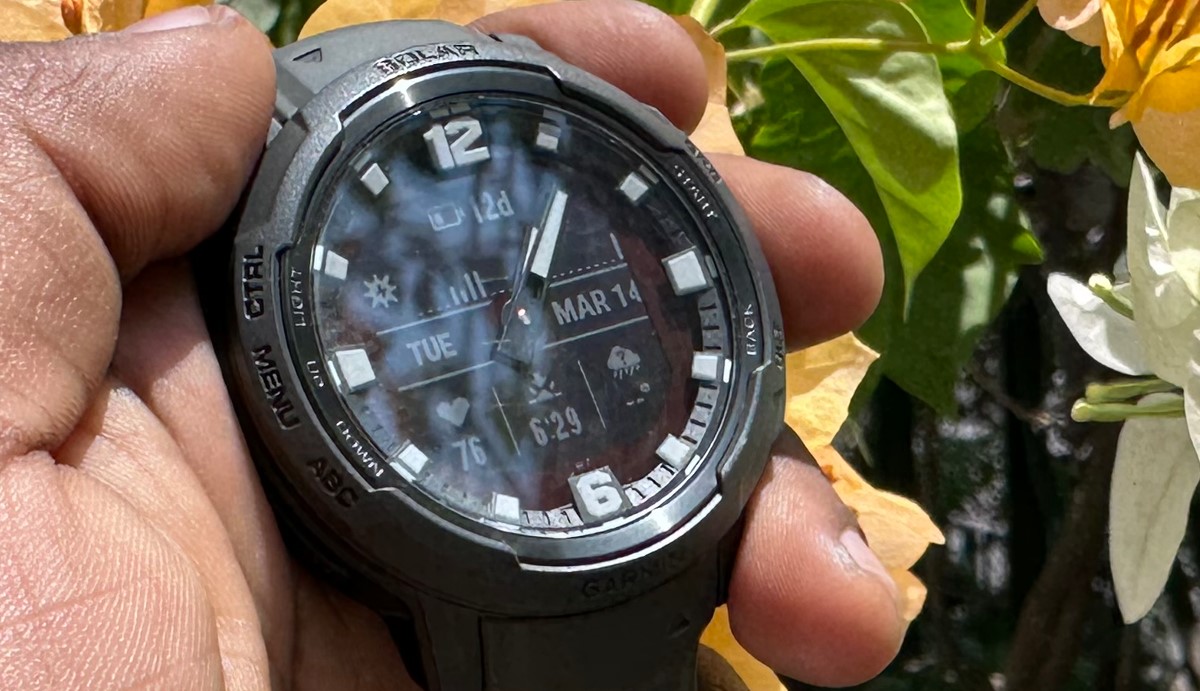 Garmin Instinct Crossover Solar. Credit: DH Photo/KVN Rohit