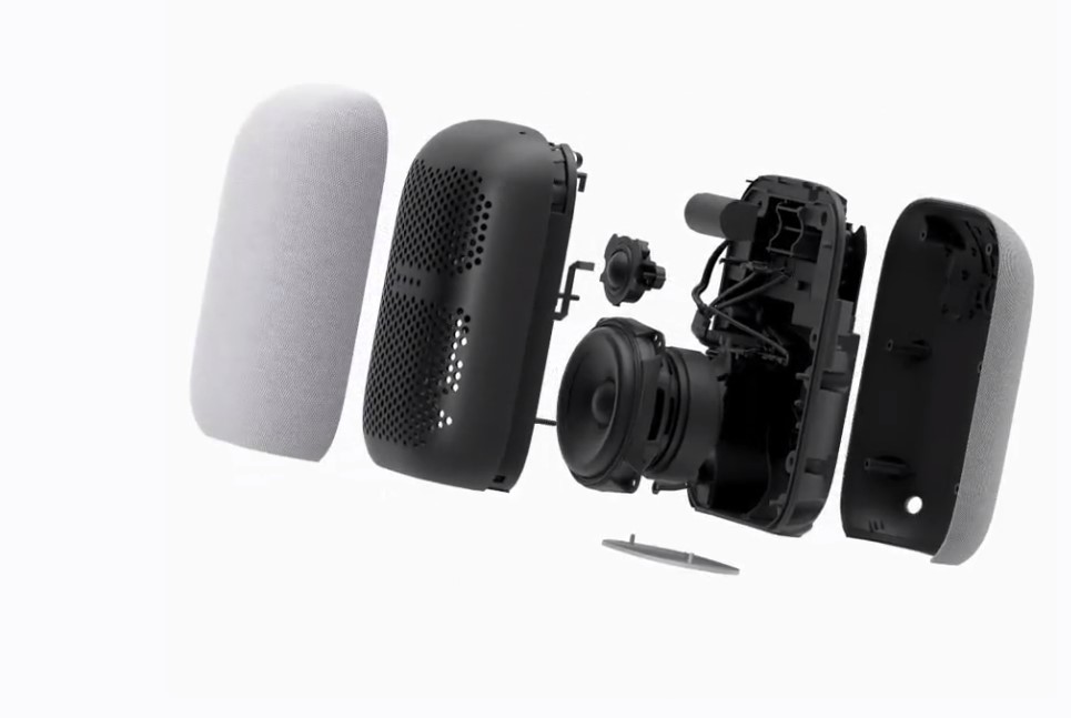 Major components of Nest Audio. Credit: Google