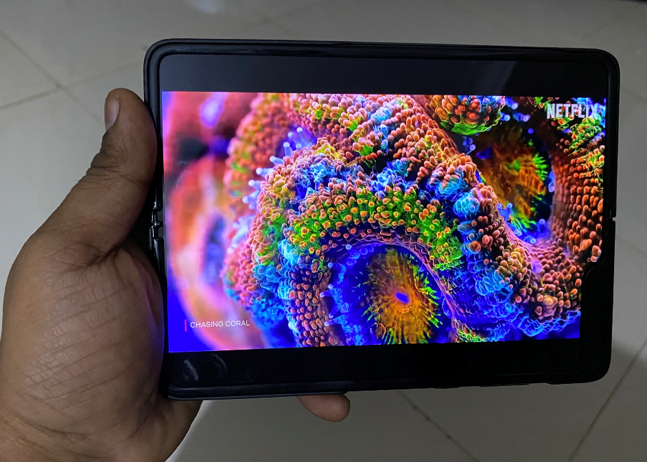 Samsung Galaxy Fold comes with 7.3-inch Dynamic AMOLED display (DH Photo/Rohit KVN)