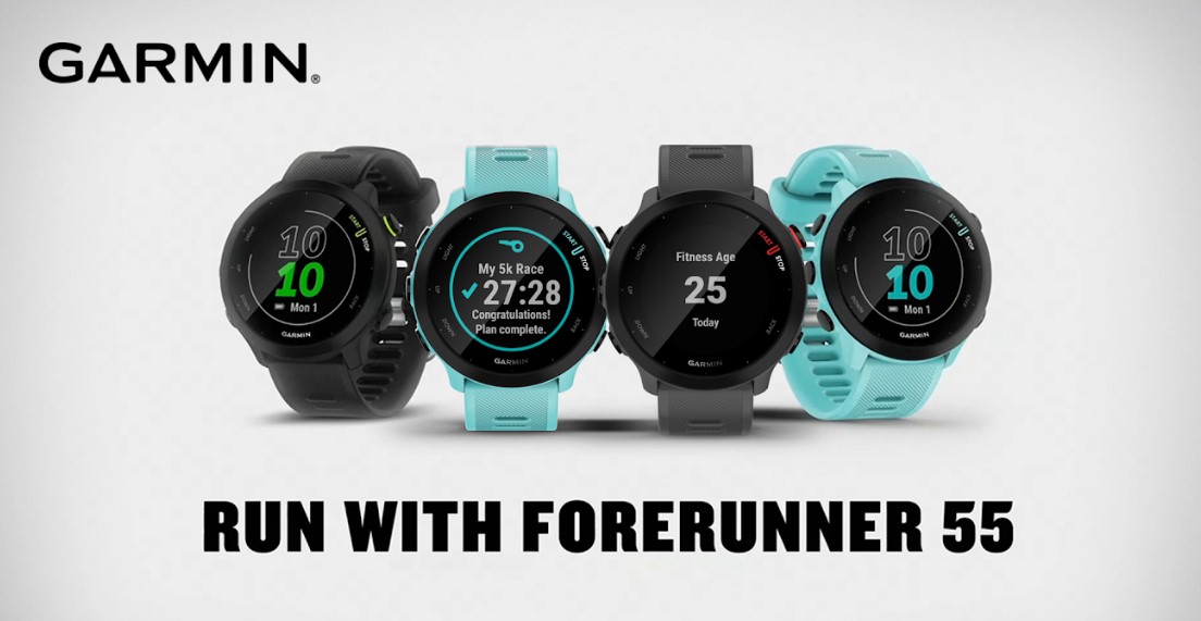Garmin Forerunner 55 smart watch series. Credit: Garmin