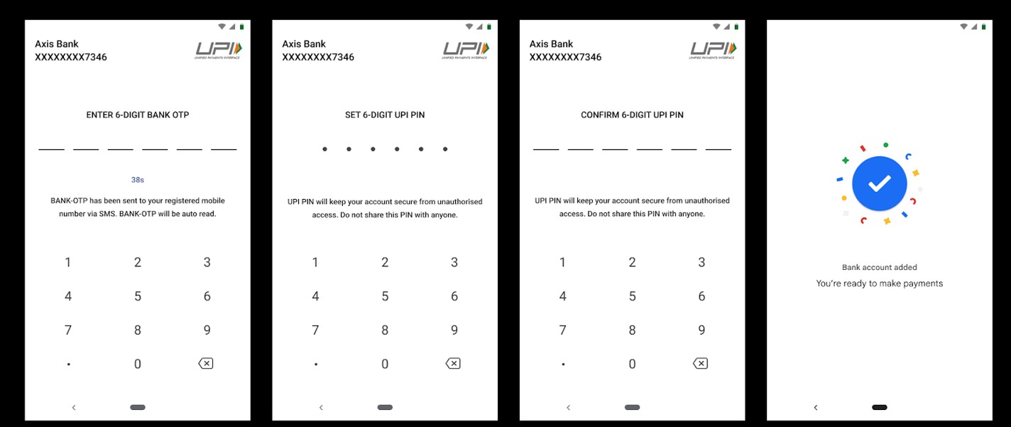Aaadhaar-based authentication on Google Pay. Credit: Google