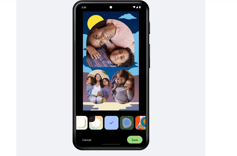 New Collage template coming to the Photos app for Android phones. Credit: Google