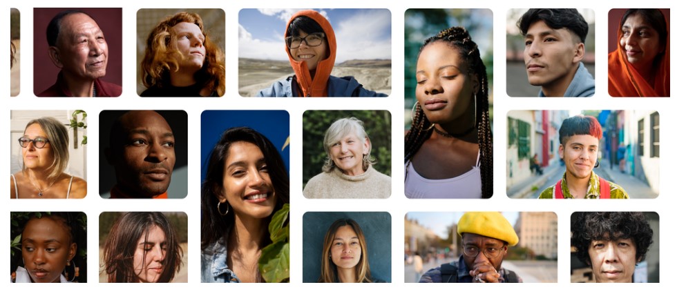The new Real Tone feature is evaluated with Monk Skin Tone Scale. Credit: Google