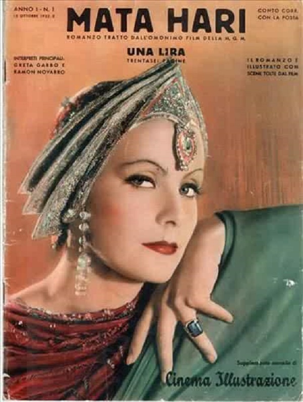 Greta Garbo as Mata Hari in the film poster