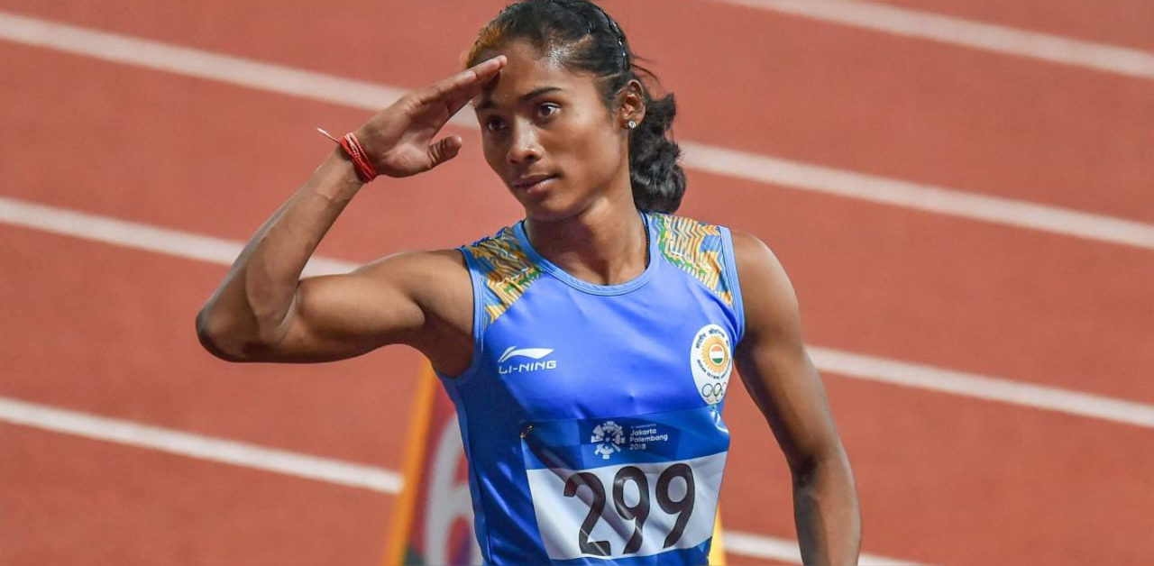 Hima Das. Credit: PTI photo
