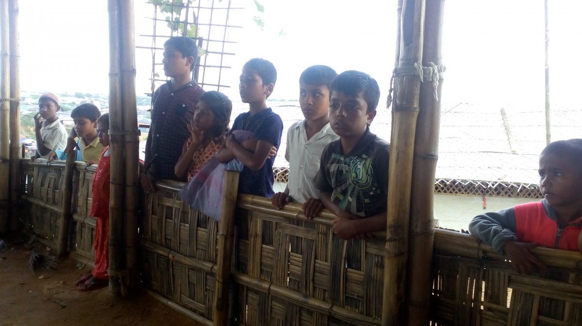 Children in the Kutapalong Rohingya camp. (DH Photo/Kalyan Ray)