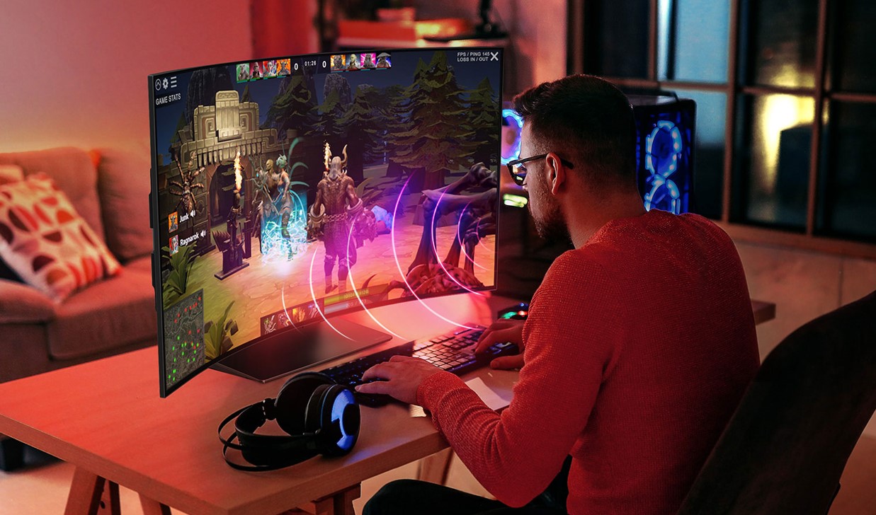 LG OLED Flex smart monitor. Credit: LG India