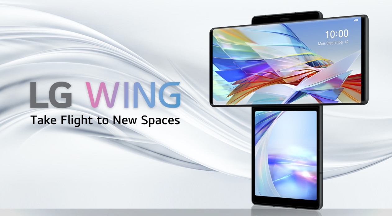 LG Wing in Swivel mode. Credit: LG