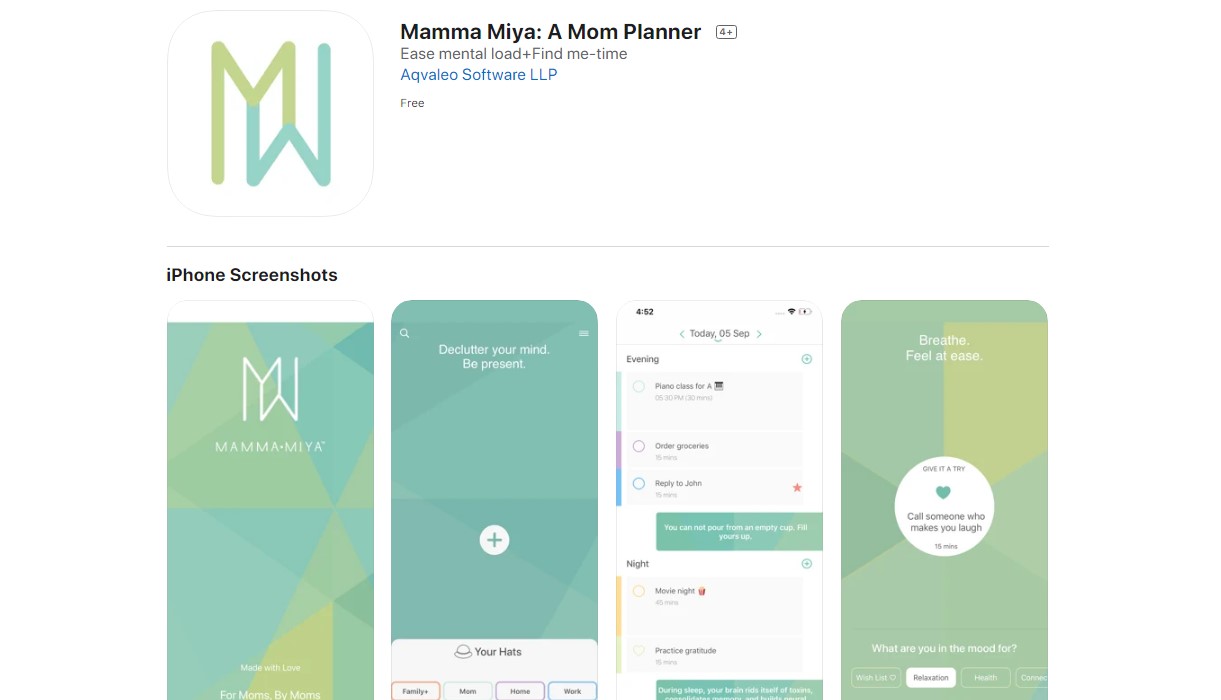Mamma Miya on Apple App Store (screen-grab)