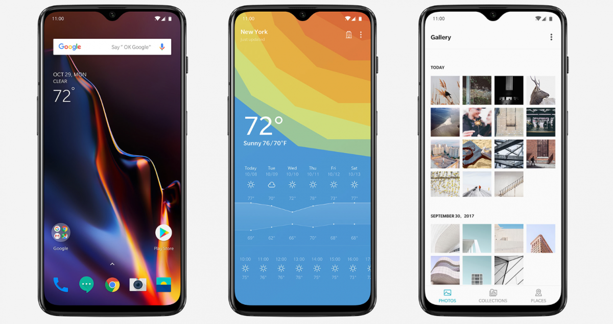 OnePlus 6T; picture credit: OnePlus