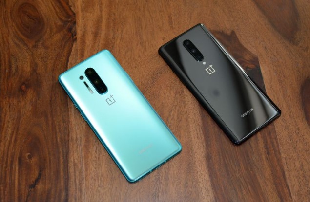 OnePlus 8 series phones. Credit: DH Photo/ Vivek Phadnis