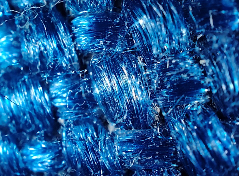 Realme GT 2 Pro's camera sample with Microscope 40X mode of the chair's fabric. Credit: DH Photo/KVN Rohit