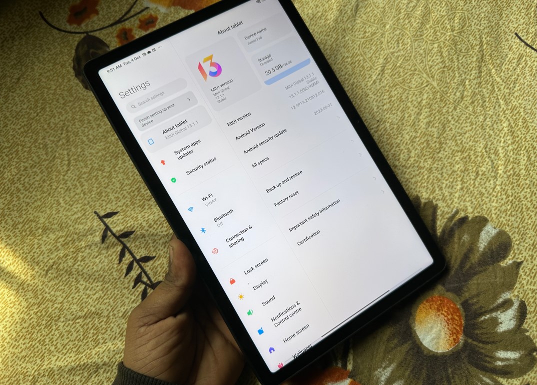 Redmi Pad. Credit: DH Photo/KVN Rohit