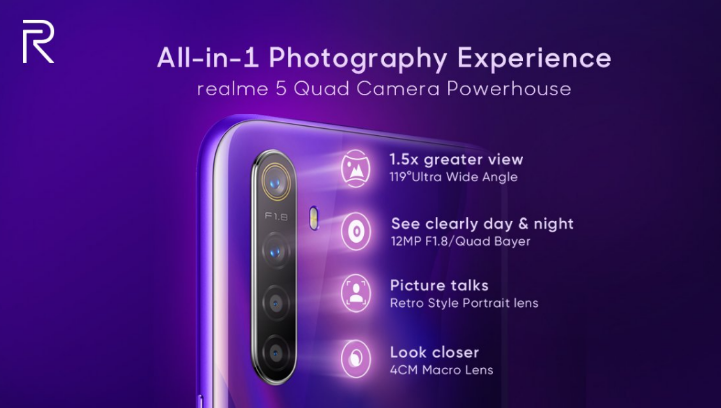Realme 5 series (Picture Credit: Realme India/Twitter screen-grab)