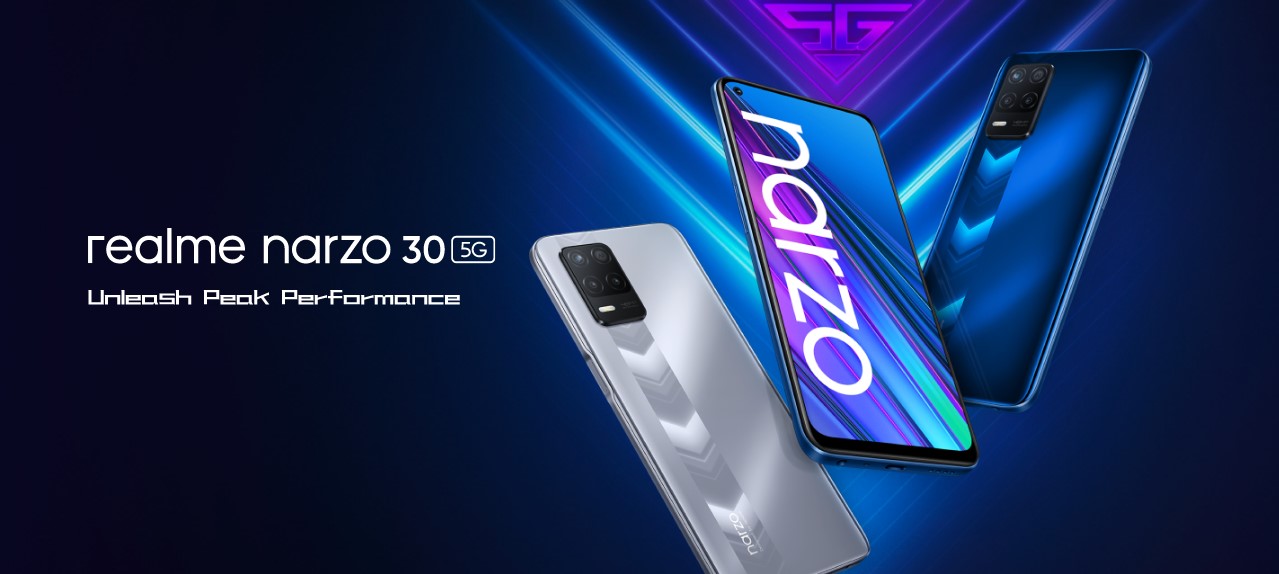The new Narzo 30 5G series. Credit: Realme India