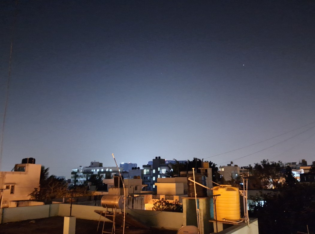 Samsung Galaxy A14 5G camera sample with night mode. Credit: DH Photo/KVN Rohit