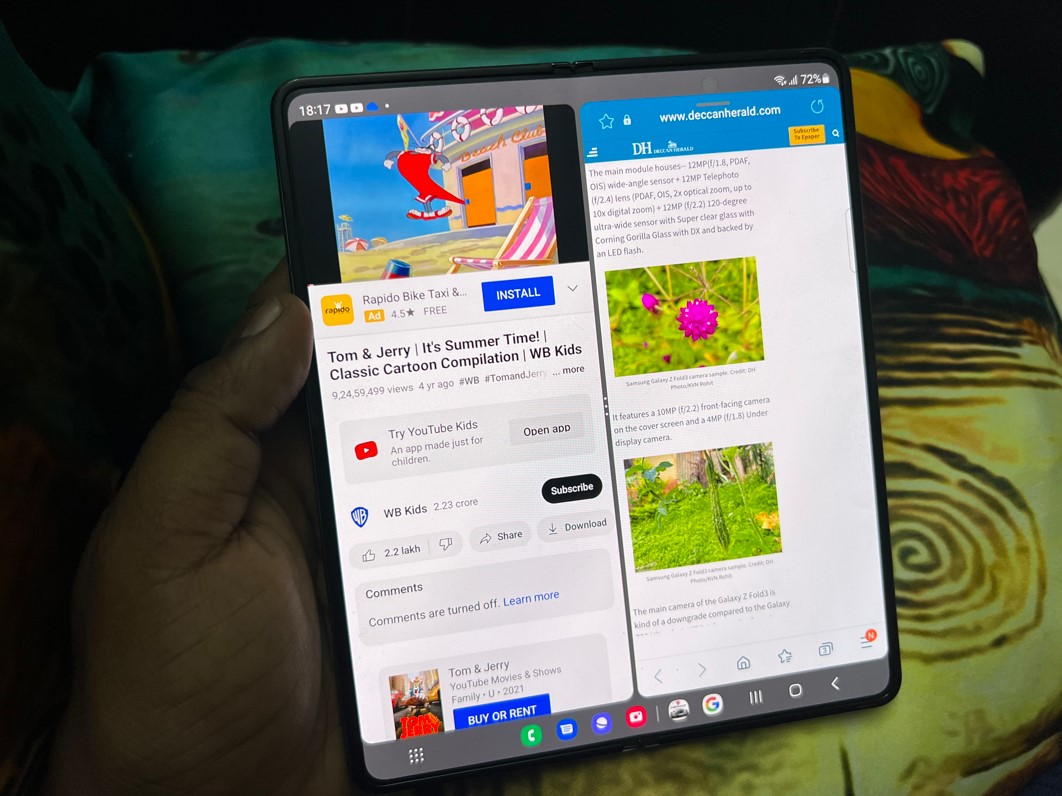 Samsung Galaxy Z Fold4. Credit: DH Photo/KVN Rohit