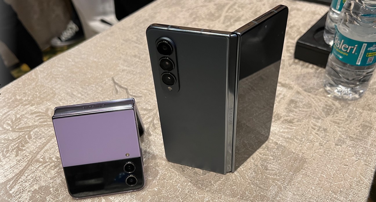 Samsung Galaxy Z Fold4 and Z Flip4. Credit: DH Photo/KVN Rohit