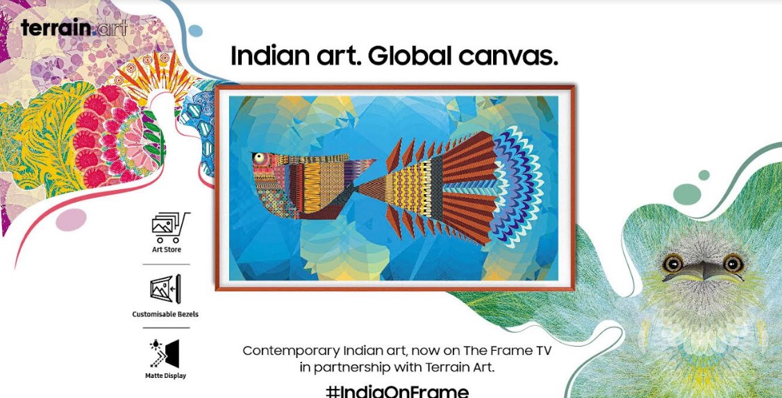 Samsung Frame TV to get new artworks from Terrain.art. Credit: Samsung
