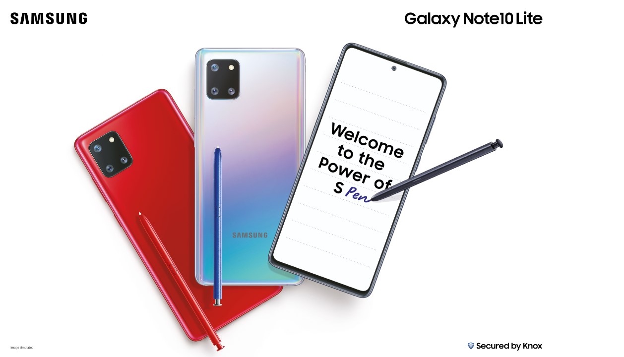 The Galaxy Note10 Lite series (Credit: Samsung)