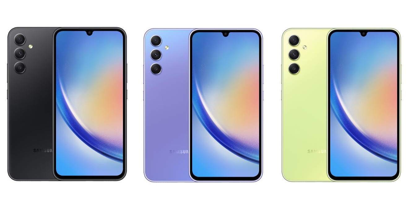 Samsung Galaxy A34 series. Credit: Samsung