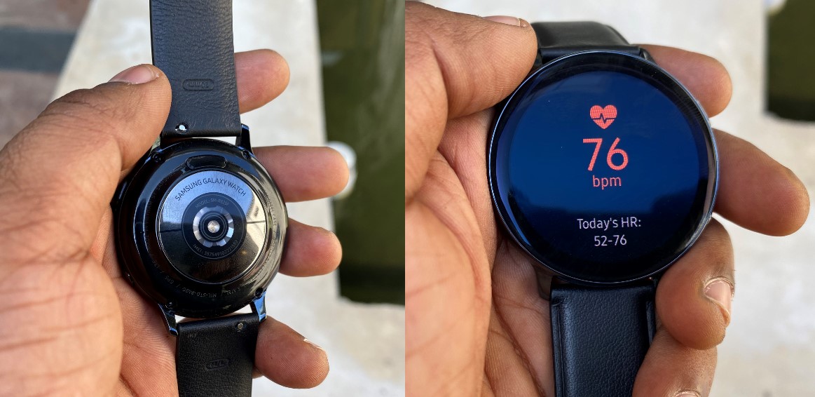 Samsung Galaxy Active2 comes with a host of sensors including heart rate monitor and ECG (DH Photo/Rohit KVN)