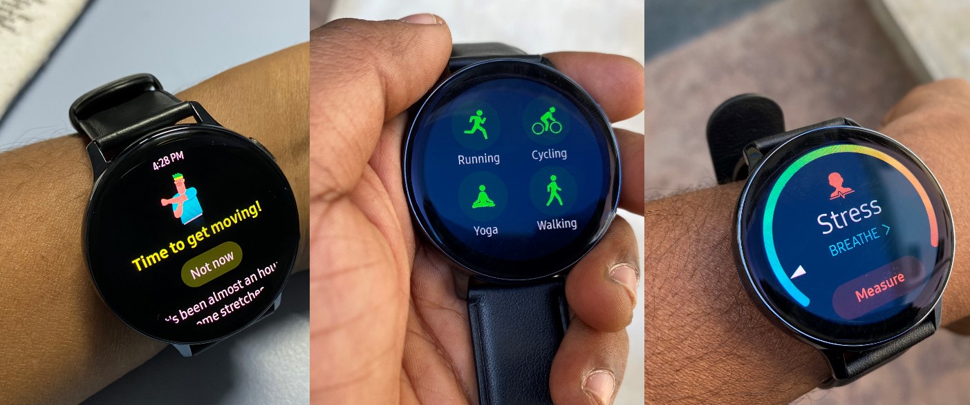 Samsung Galaxy Active2 activity tracker and stress meter features (DH Photo/Rohit KVN)