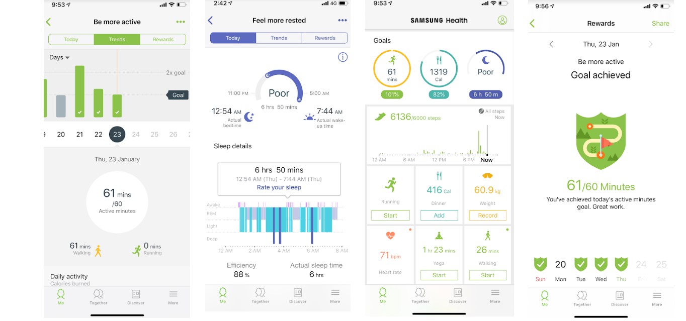 Samsung Health app (DH Photo/Rohit KVN)