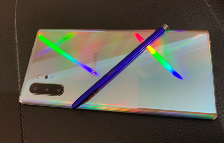 Samsung Galaxy Note10+ with S Pen stylus. Credit: DH Photo/KVN Rohit