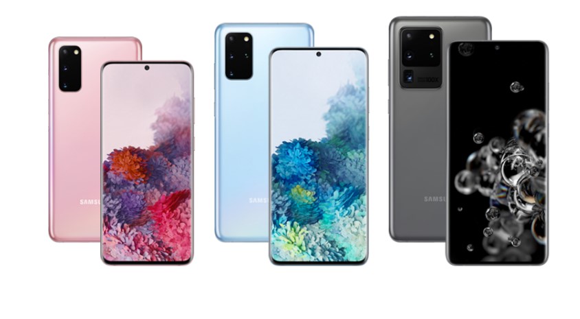 The new Galaxy S20 series (Credit: Samsung)