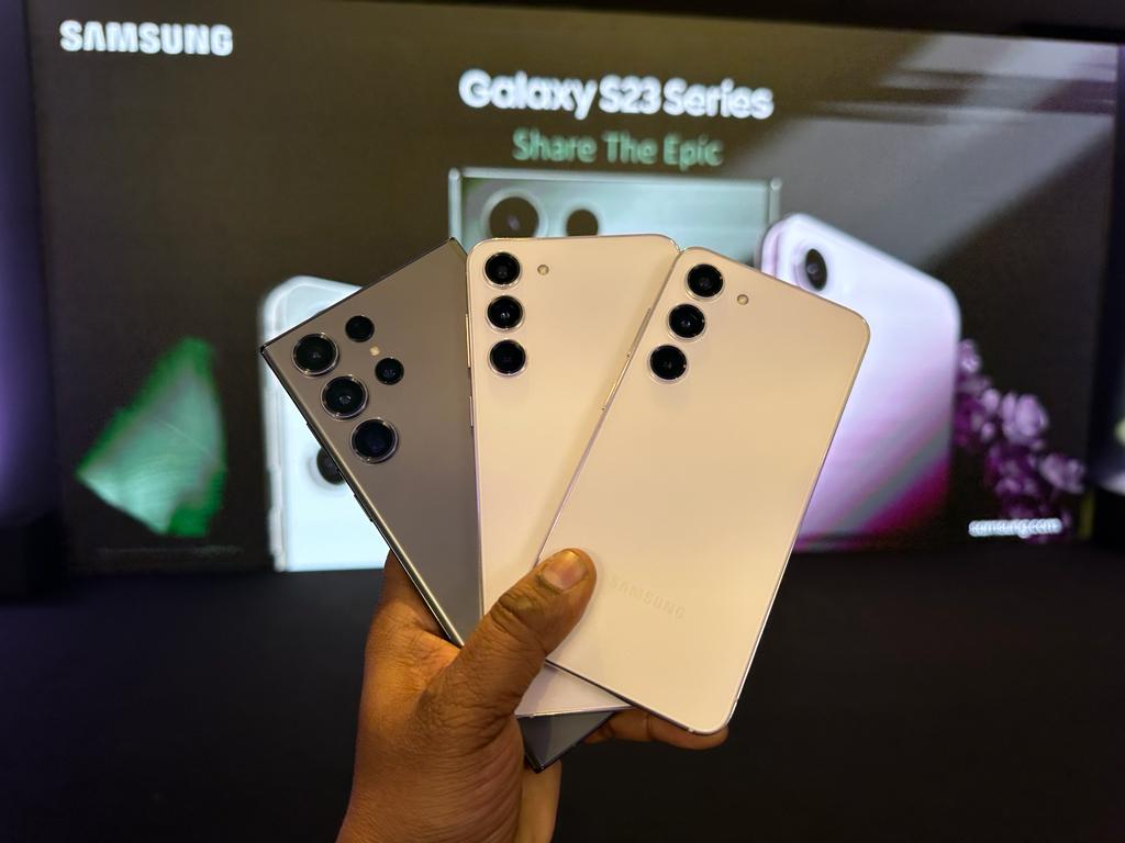 Samsung Galaxy S23, S23 Plus and S23 Ultra phones. Credit: DH Photo/KVN Rohit