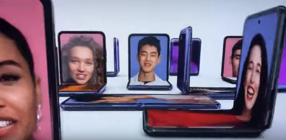 Samsung Galaxy Z Flip ad (screen-shot)
