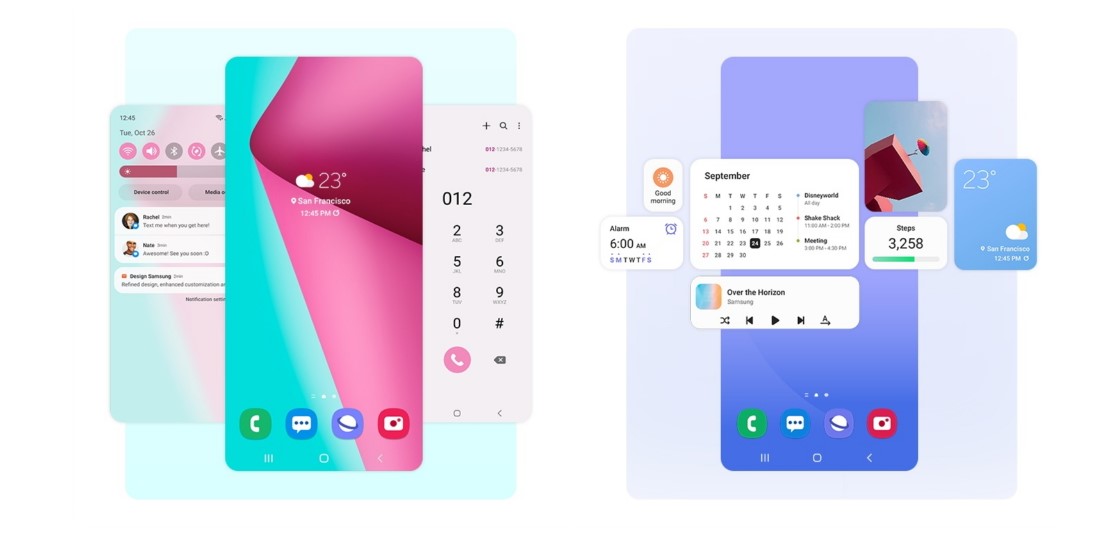 OneUI 4.0 user interface. Credit: Samsung