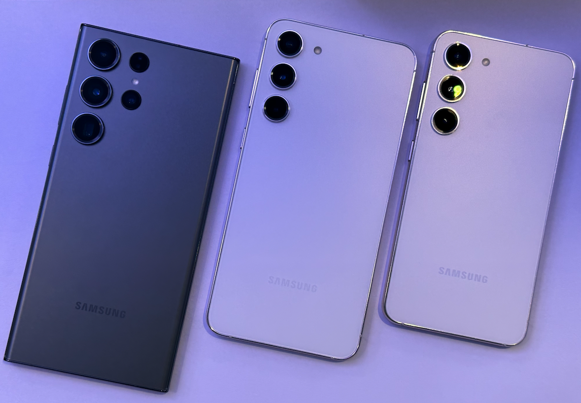 Samsung Galaxy S23 Ultra, S23 Plus and S23 series phones. Credit: DH Photo/KVN Rohit