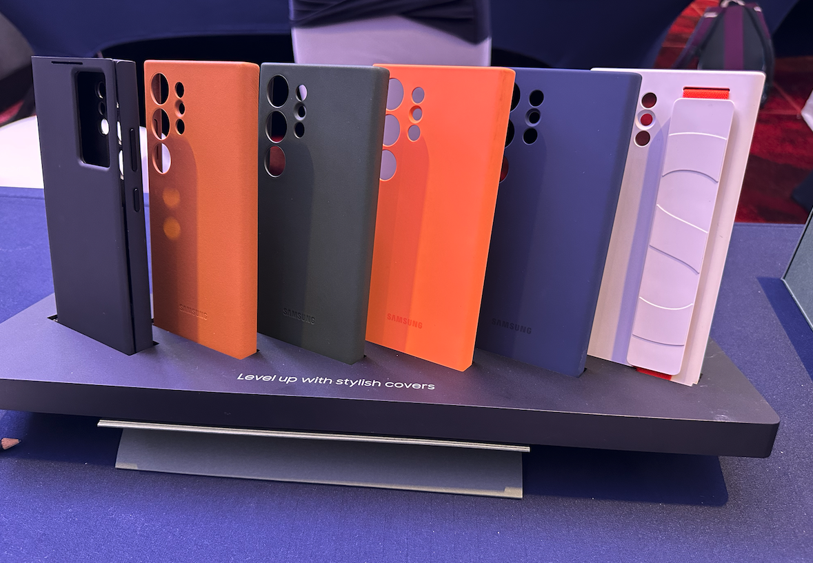 Samsung's new protective accessories for the Galaxy S23 series. Credit: DH Photo/KVN Rohit