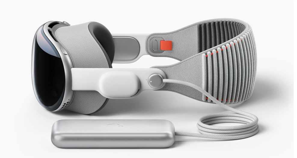 The new Vision Pro headset. Credit: Apple