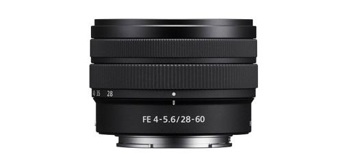 FE 28-60mm F4-5.6 standard zoom lens. Credit: Sony