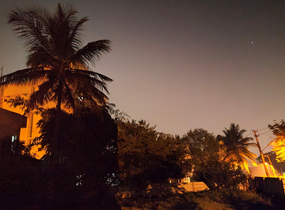 Realme GT 5G camera sample with night mode on. Credit: DH Photo/KVN Rohit